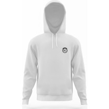 Tshirthane Hogwarts Express Beyaz Erkek Kapüşonlu Sweatshirt Uzun Kol