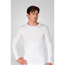 Berrak Poky Erkek Likralı Süprem Uzun Kol Bisiklet Yaka Fanila