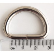 Angel Çanta Aksesuar D Halka 2.5 Cm Gümüş