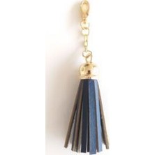 Angel Çanta Aksesuar Gerçek Deri Kovanlı Püskül Lacivert Renk