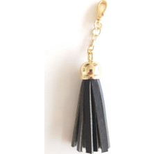 Angel Çanta Aksesuar Gerçek Deri Kovanlı Püskül Siyah Renk