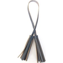 Angel Çanta Aksesuar Gerçek Deri Ikili Düz Püskül Lacivert