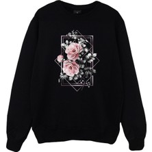 Stonedfame Rose Baskılı Sweatshirt