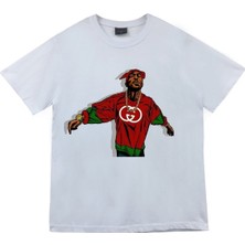Stonedfame Tupac Shakur Baskılı T-Shirt