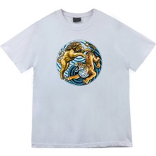 Stonedfame Aslan Kaplan Baskılı T-Shirt