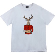 Stonedfame Geyik Adam Baskılı T-Shirt