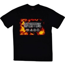 Stonedfame LED Zeppelin Baskılı T-Shirt
