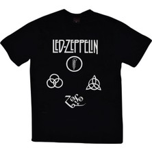 Stonedfame LED Zeppelin Baskılı T-Shirt