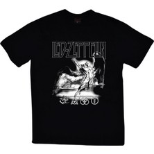 Stonedfame LED Zeppelin Baskılı T-Shirt