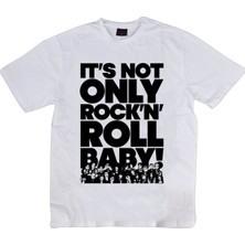 Stonedfame Rock And Roll Baskılı T-Shirt