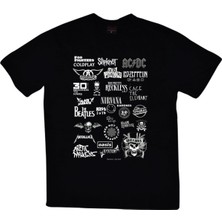 Stonedfame Rock And Roll Baskılı T-Shirt