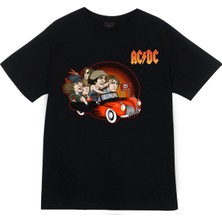 stonedfame Ac-Dc Baskılı T-Shirt