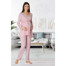 Kadın Pembe Pijama Takımı EFFORTT 8092