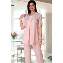 Kadın Pembe Pijama Takımı EFFORTT 5032