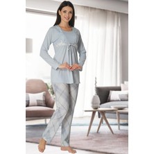 Kadın Mavi Pijama Takımı EFFORTT 8082