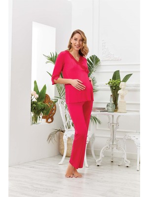 Aqua 21036 Üçlü Pijama Takım Rose