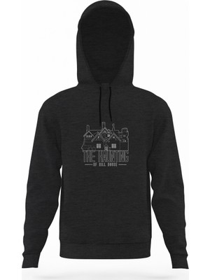 Tshirthane The Haunting Of Hill House Mug Füme Antrasit Erkek Kapüşonlu Sweatshirt Uzun Kol