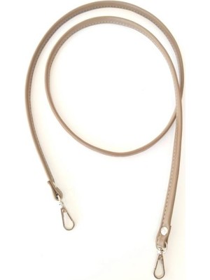 Angel Çanta Akssesuar Spagetti Model Çanta Sapı Vizon Renk Gümüş Metal