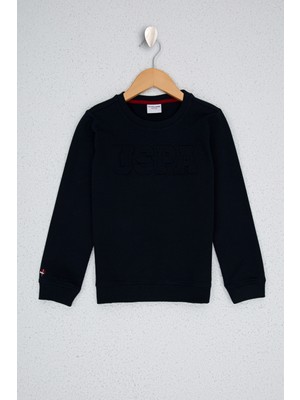 U.S. Polo Assn. Erkek Çocuk Lacivert Sweatshirt Basic