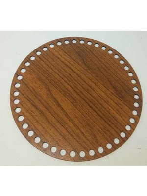 Angel Çanta Akssesuar Ahşap 25 cm Çapında Plaka