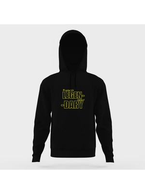 Tshirthane I Met Your Mother Legendary Camiseta Siyah Erkek Kapüşonlu Sweatshirt Uzun Kol