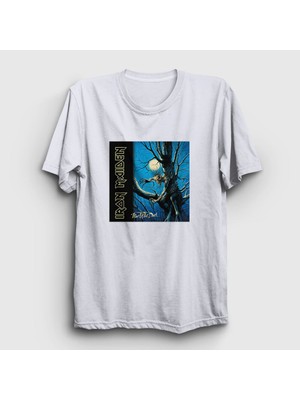 Presmono Unisex Beyaz Fear Of The Dark Iron Maiden T-Shirt