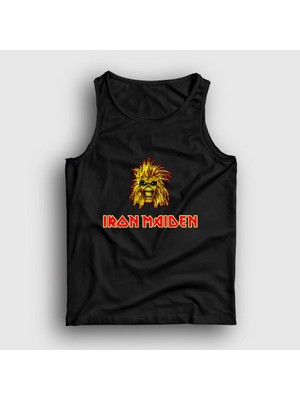 Presmono Unisex Siyah Iron Maiden Atlet