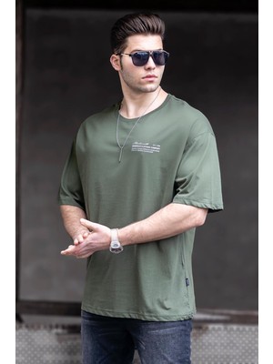 Madmext Haki Erkek T-Shirt 4968