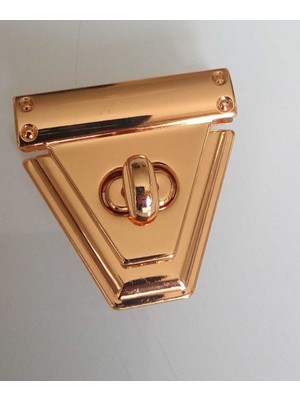 Angel Çanta Aksesuar Light Gold Renkli Kadın Çanta Kilidi Şık Tasarım 5 cm