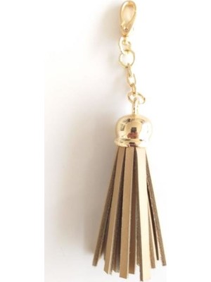 Angel Çanta Aksesuar Gerçek Deri Kovanlı Püskül Ham Renk