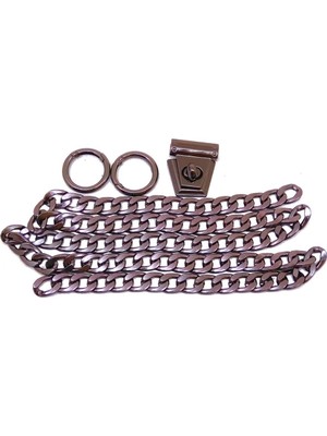 Angel Çanta Aksesuar Füme Renk Zincir Set