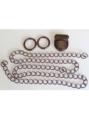 Angel Çanta Aksesuar Füme Renk Zincir Set