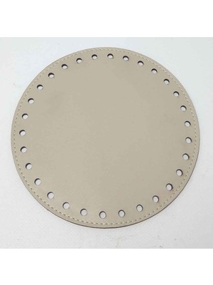 Angel Çanta Aksesuar Açık Vizon Renk 16 Cm Yuvarlak Taban Plaka