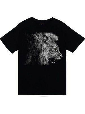 Stonedfame Aslan Baskılı T-Shirt