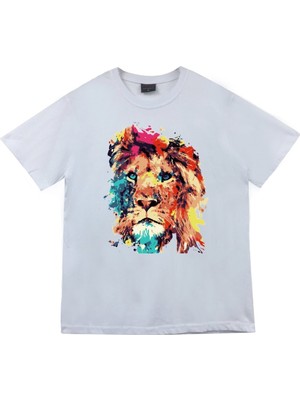 Stonedfame Aslan Baskılı T-Shirt