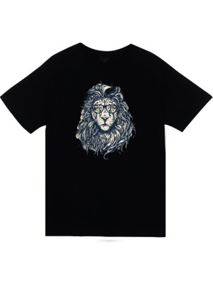 Stonedfame Aslan Gözlüklü Baskılı T-Shirt