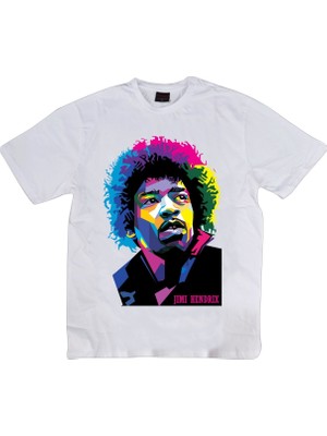 Stonedfame Jimi Hendrix Baskılı T-Shirt