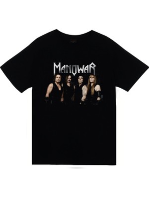 Stonedfame Manowar Baskılı T-Shirt