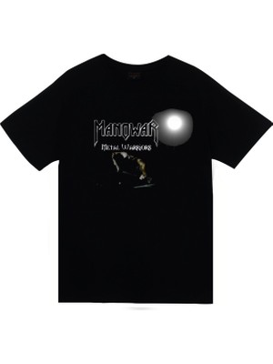 Stonedfame Manowar Baskılı T-Shirt