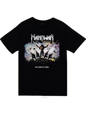Stonedfame Manowar Baskılı T-Shirt