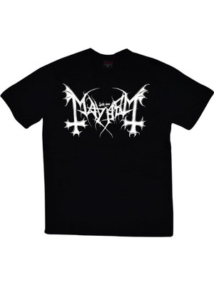 stonedfame Mayhem Baskılı T-Shirt