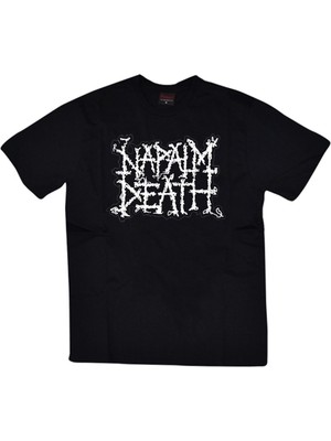 stonedfame Napalm Death Baskılı T-Shirt