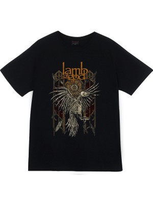 stonedfame Lamb Of God Baskılı T-Shirt