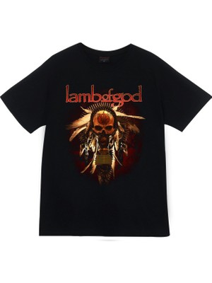 stonedfame Lamb Of God Baskılı T-Shirt