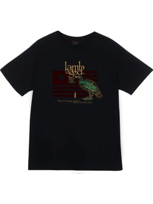 stonedfame Lamb Of God Baskılı T-Shirt