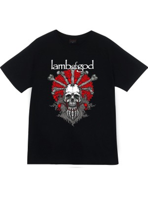 stonedfame Lamb Of God Baskılı T-Shirt