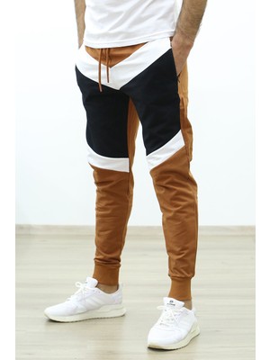 Madmext Renk Bloklu Camel Eşofman 2927