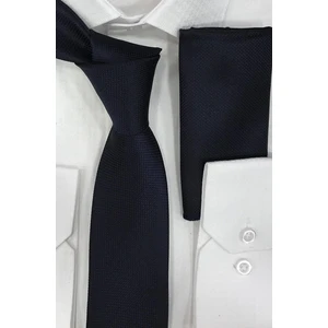 Biçeq collection Mendilli Ince Kravat_lacivert
