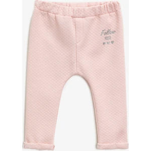 Kids Yazili Simli Baskılı Normal Bel Eşofman Altı