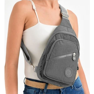 LD51 Krinkıl Kumaş Çift Taraf Askılı Göğüs Çantası Bodybag